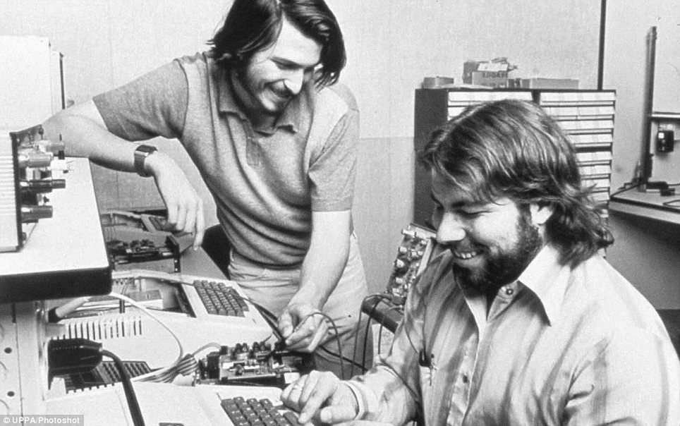 Steve Wozniak with Steve Jobs